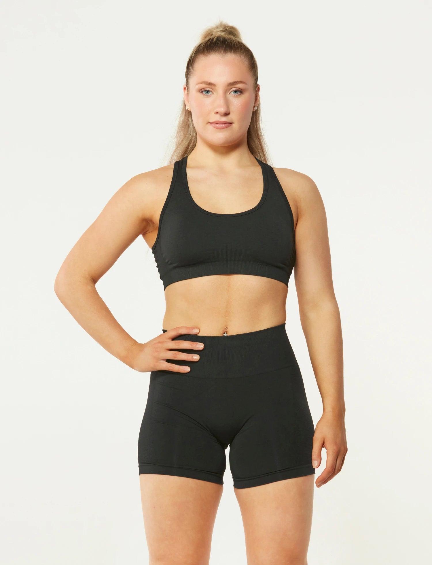 Zleek Contour Fit Sports Bra Black