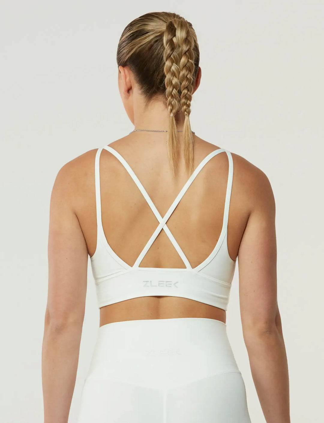 Zleek Contour Flex Sports Bra White