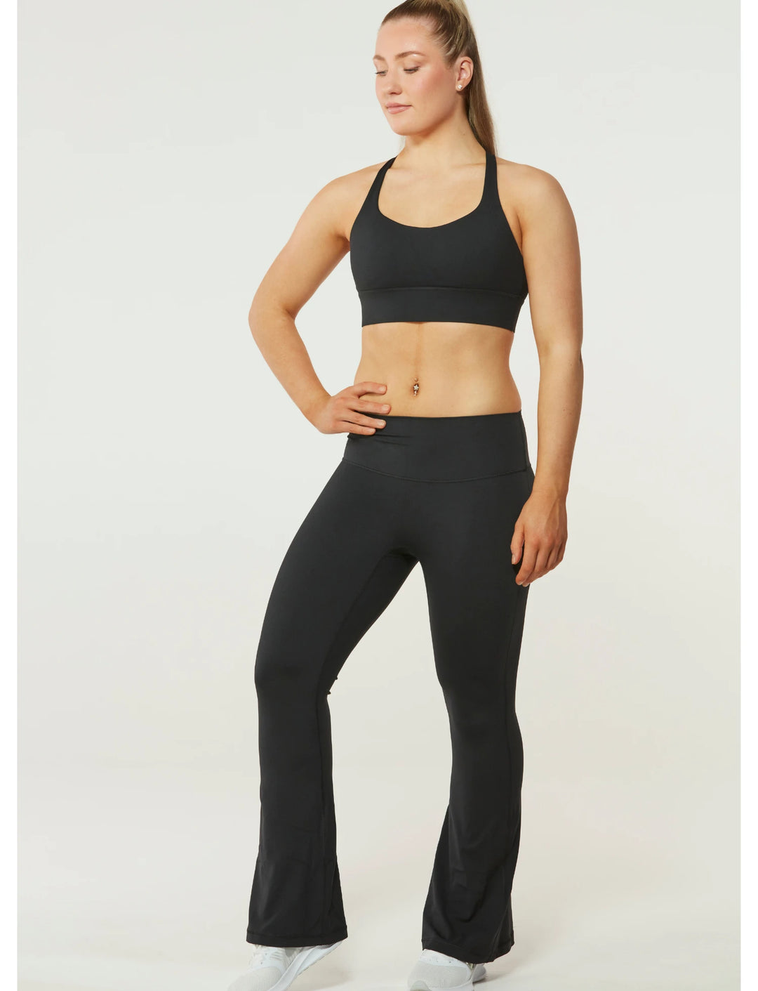 Zleek Everyday Flare Tight Black