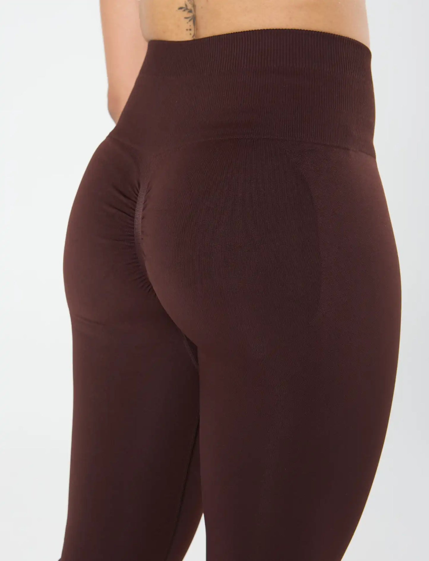 zleek hyper fleck scrunch legging brown