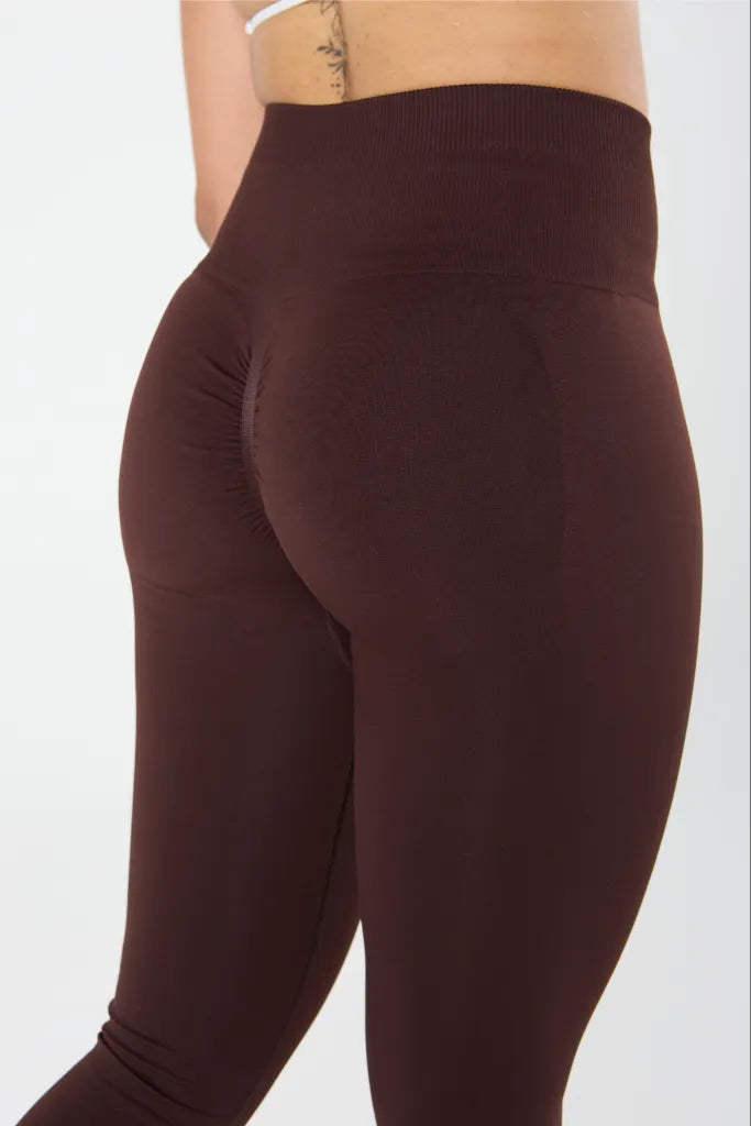 zleek hyper fleck scrunch legging brown