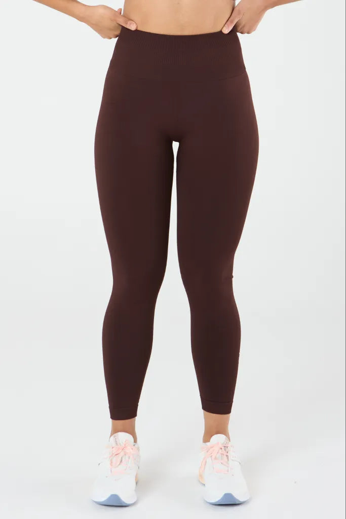 zleek hyper fleck scrunch legging brown