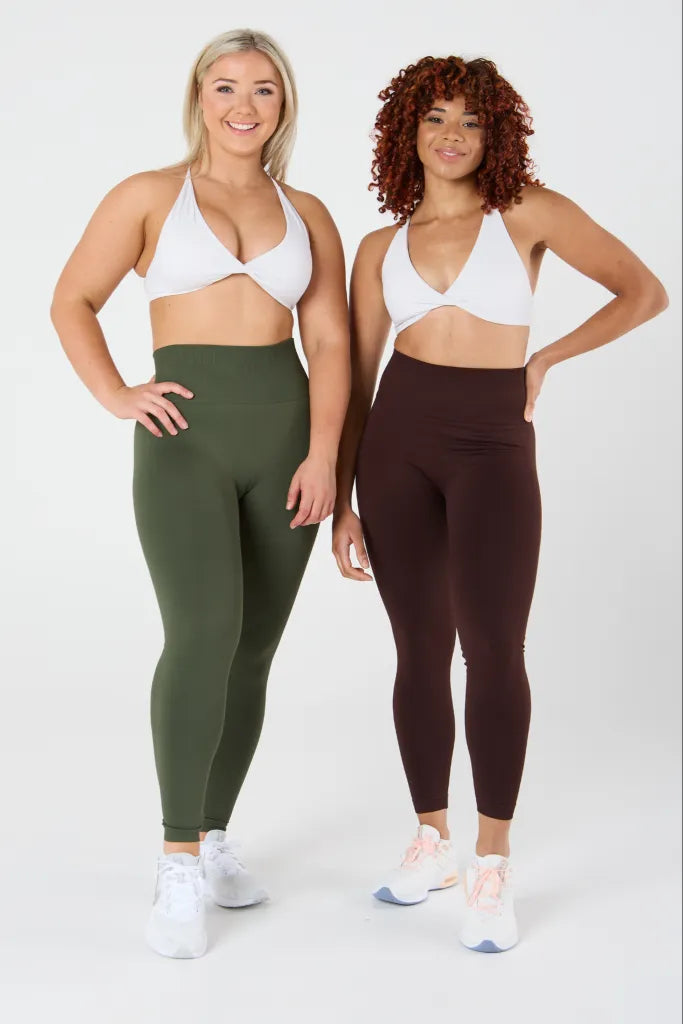 zleek hyper fleck scrunch legging green