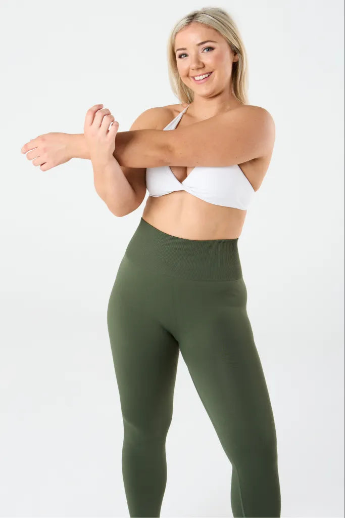 zleek hyper fleck scrunch legging green