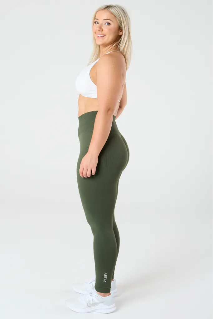 zleek hyper fleck scrunch legging green