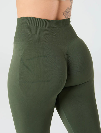 zleek hyper fleck scrunch legging green