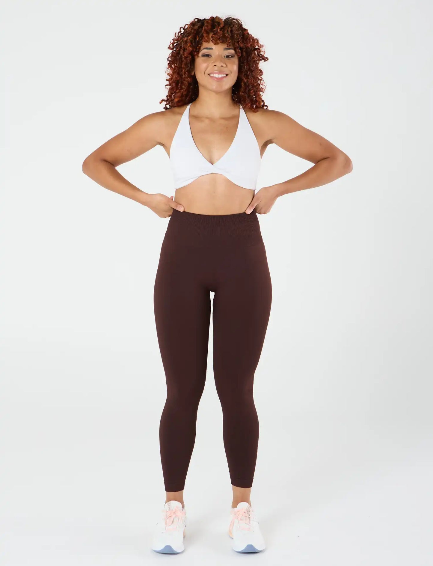 zleek hyper fleck scrunch legging brown