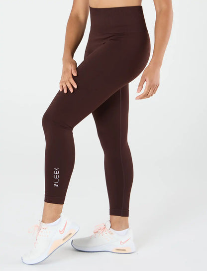 zleek hyper fleck scrunch legging brown