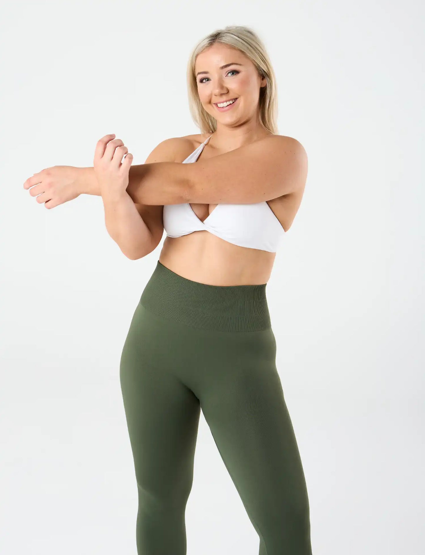 zleek hyper fleck scrunch legging green