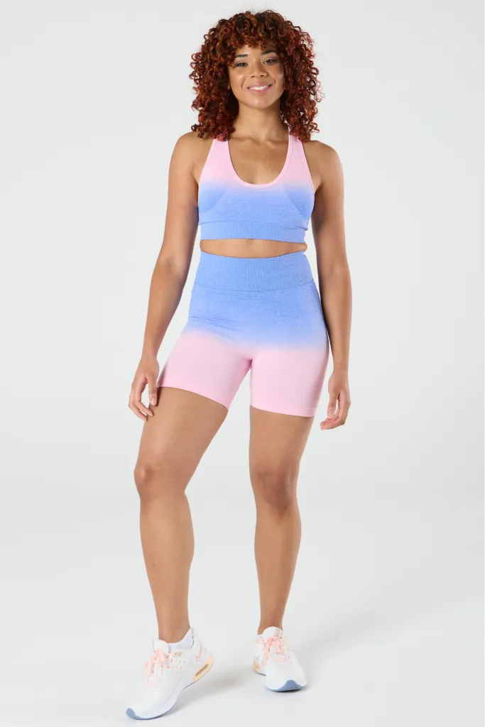 zleek ombre seamless short pink