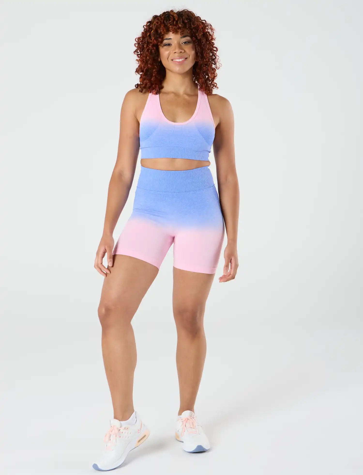 zleek ombre sport bra pink