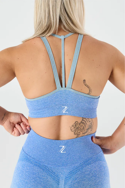 zleek ombre sport bra blue