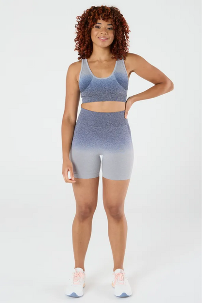 zleek ombre sport bra grey