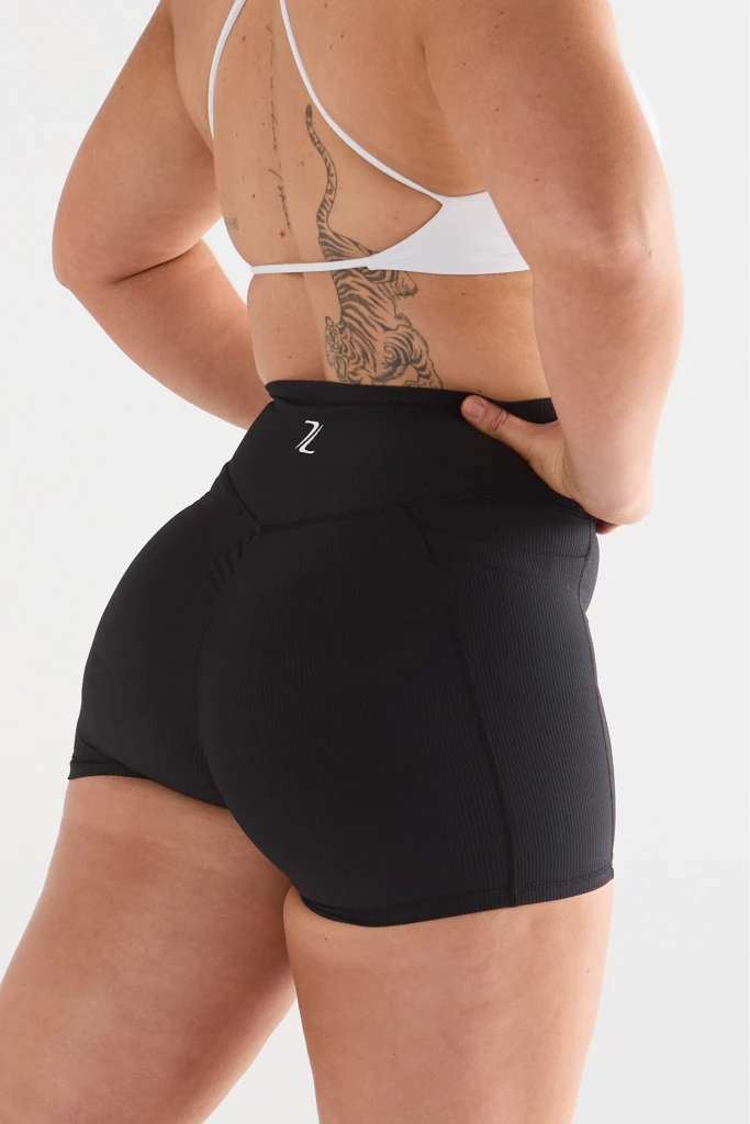 zleek premium cross over lounge short black