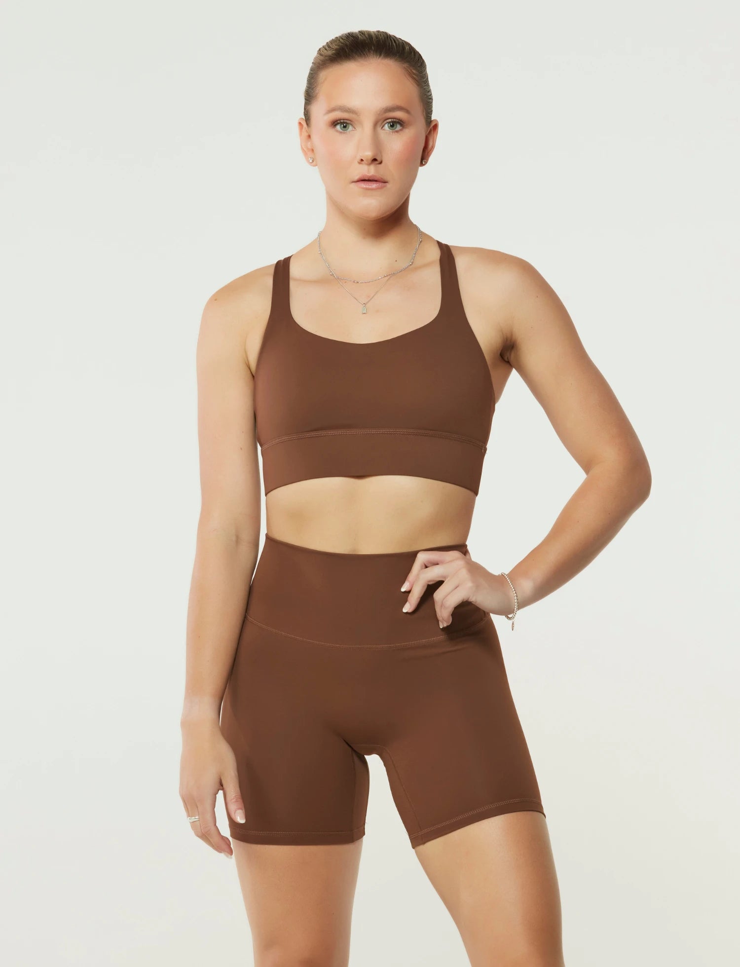 Zleek Serene Sports Bra Brown