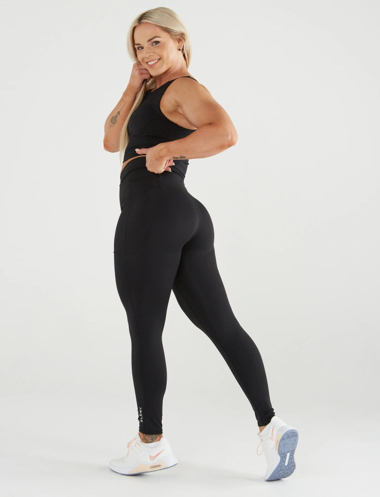 zleek bilvio legging legging with pocket black