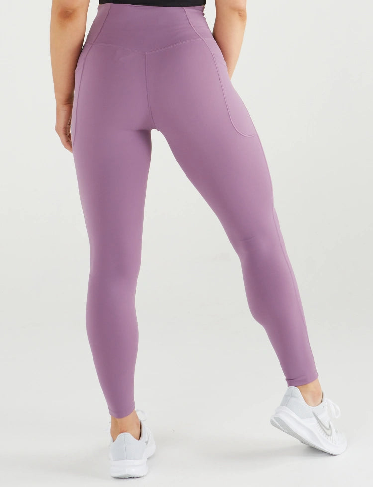 Women's Spandex Leggings Purple + Black – EnvyRoze