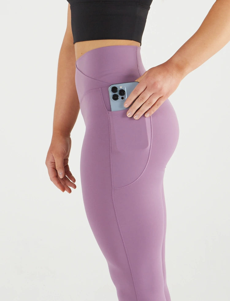 zleek bilvio legging legging with pocket purple