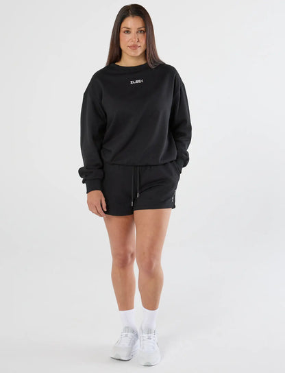 zleek cozychic sweat set black