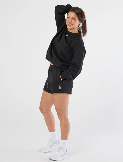 zleek cozychic sweat set black