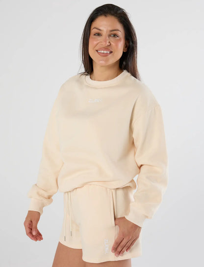zleek cozychic sweat set cream