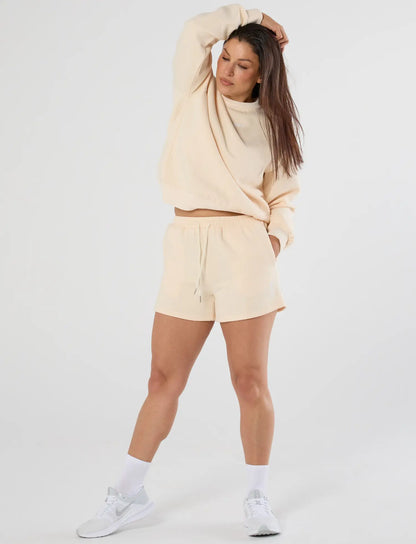 zleek cozychic sweat set cream