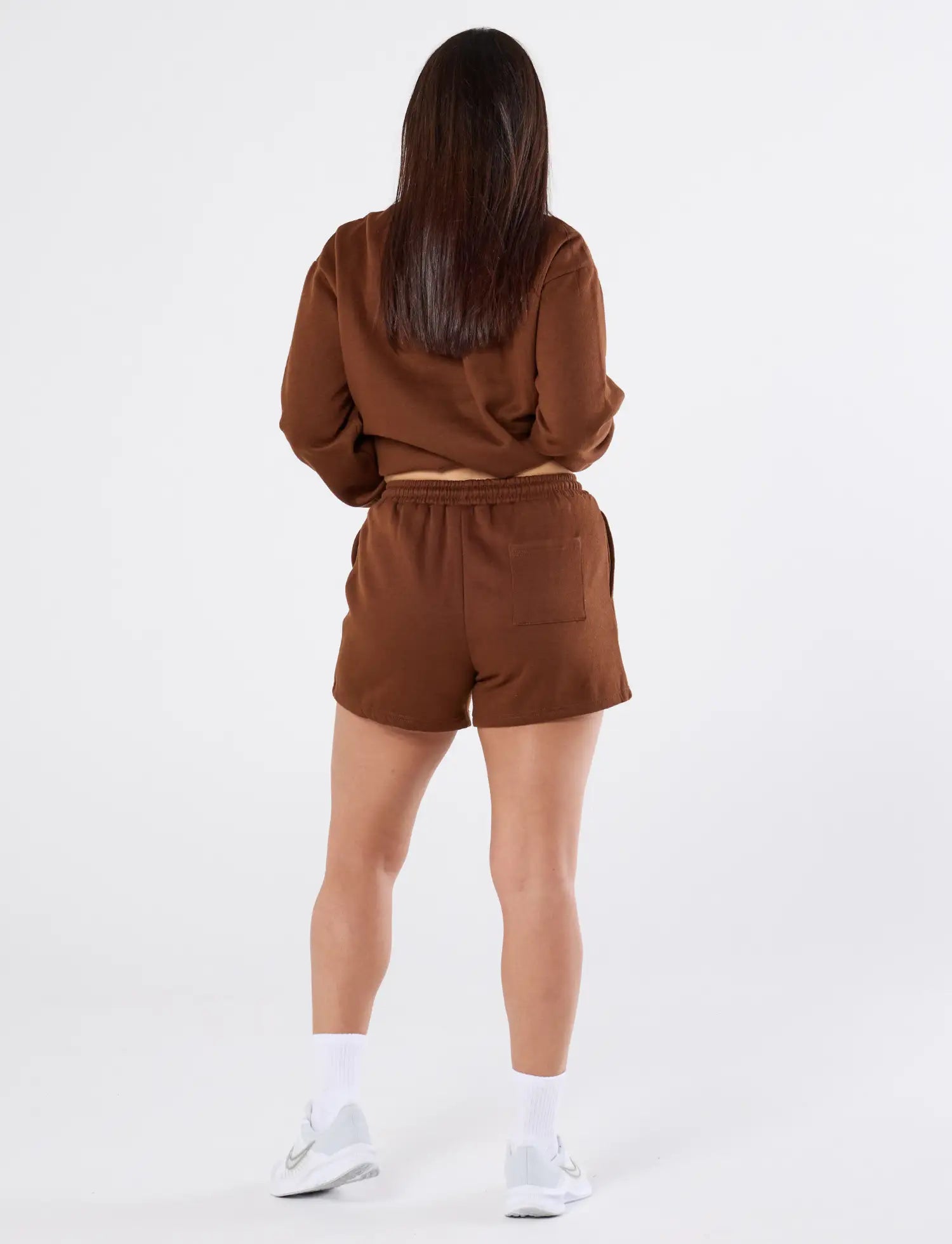 zleek cozychic sweat set choco brown