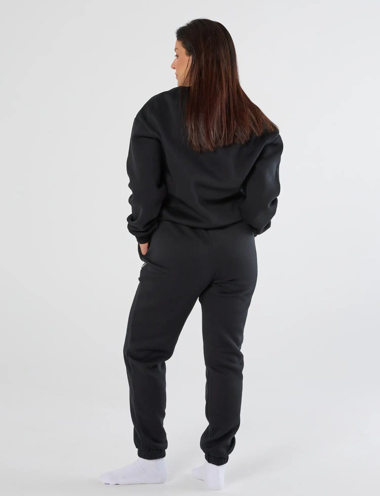 zleek cozychic sweat shirt black