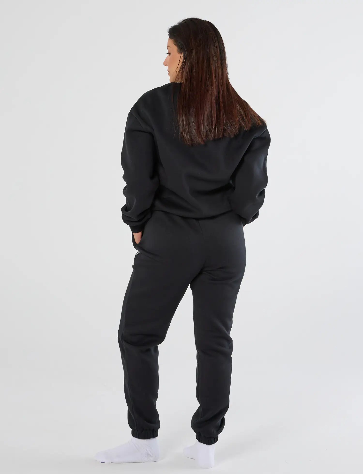 zleek cozychic sweat shirt black