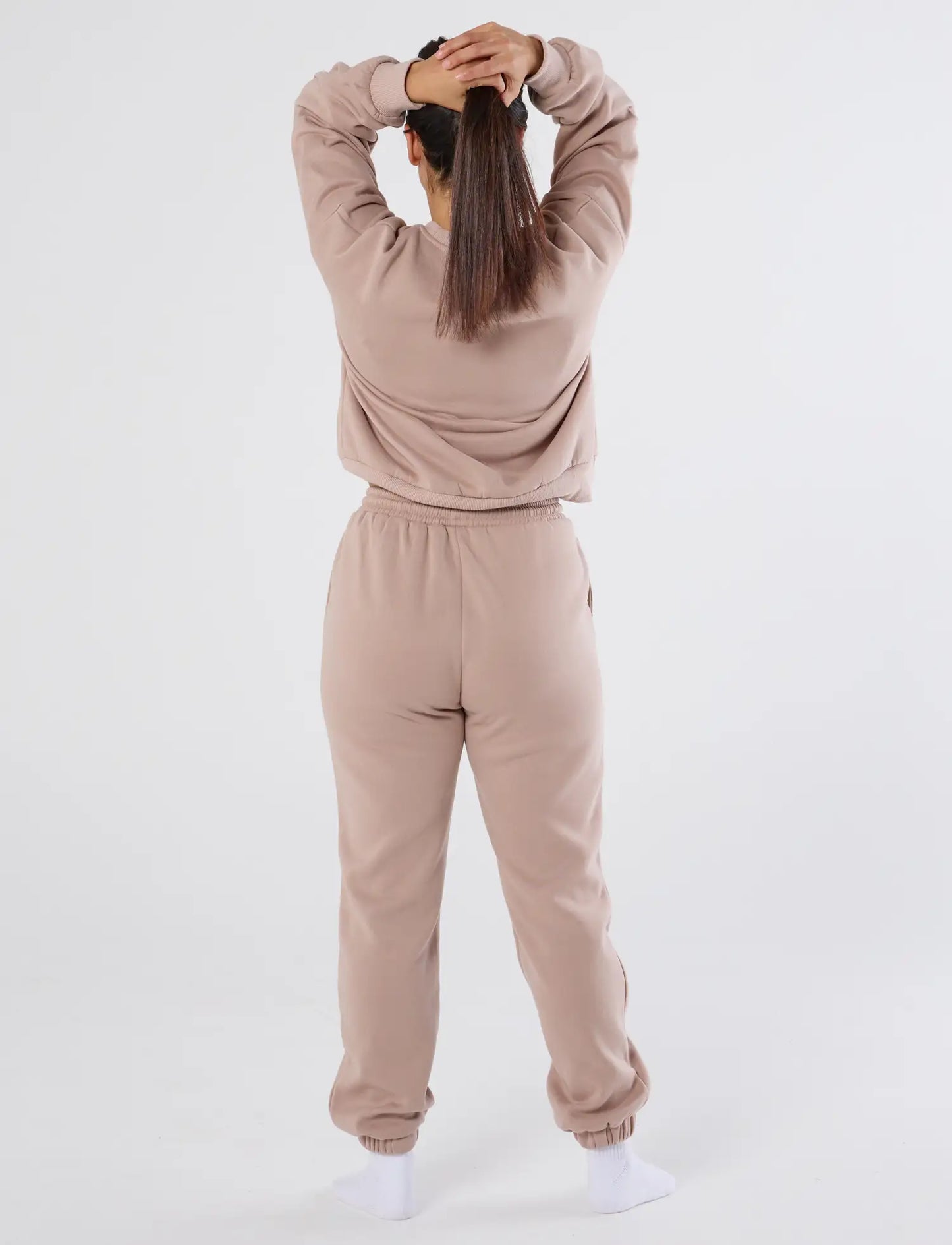 zleek cozychic sweat shirt dusky pink