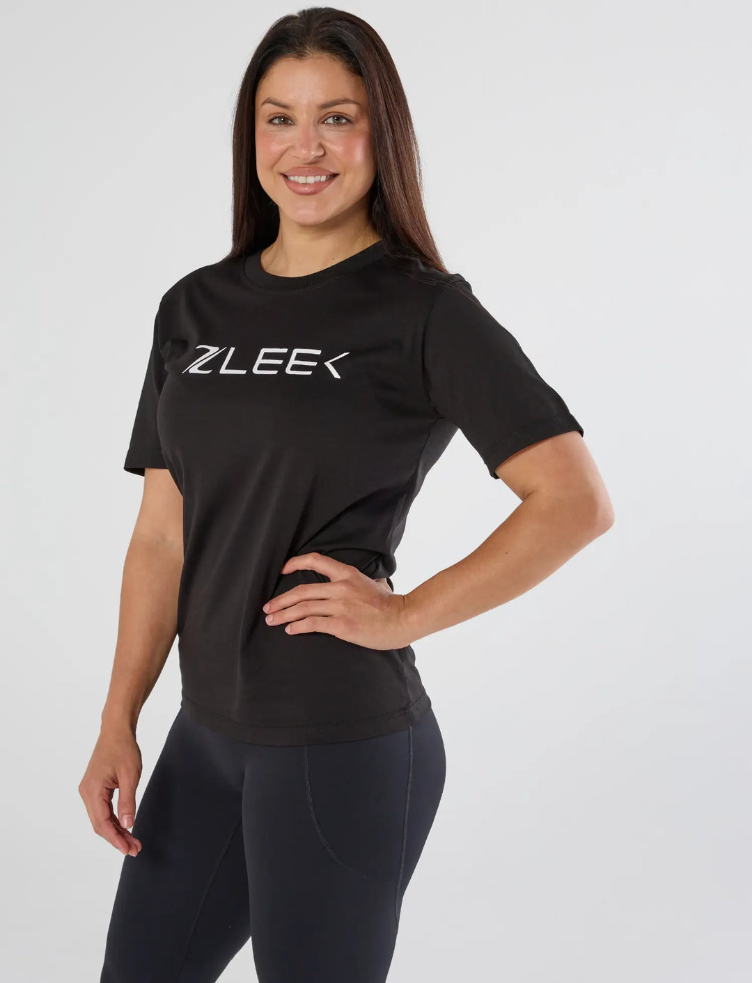 zleek timeless tee black