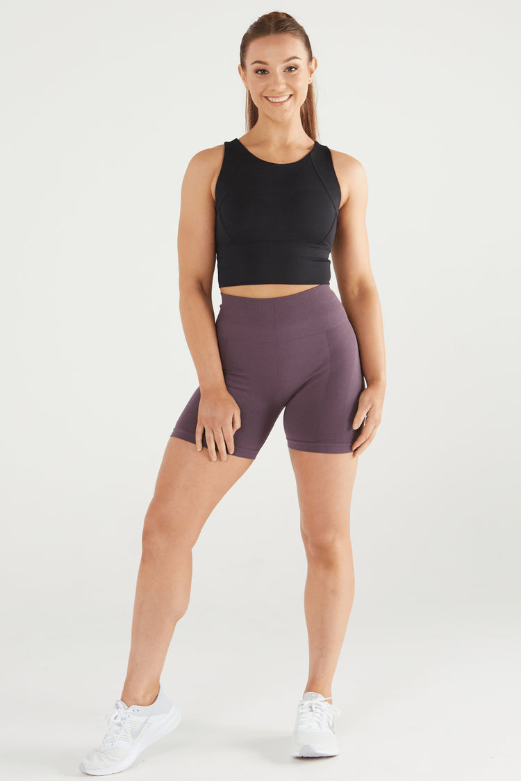 zleek flashy pro scrunch short purple